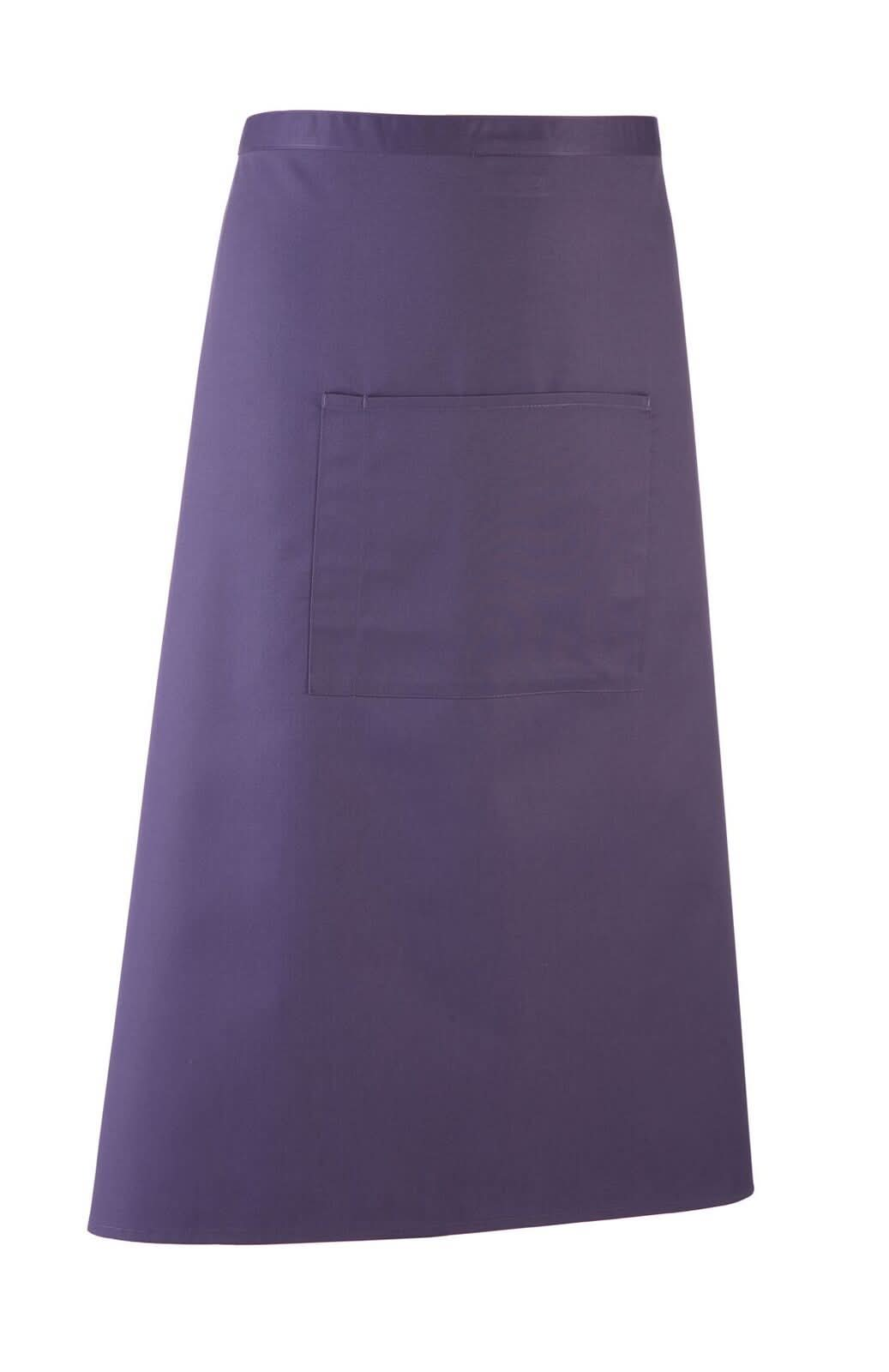 PR158: Colours Bar Apron Aprons Premier Purple Regular