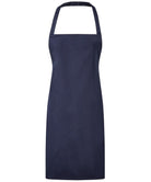 PR165: Essential bib apron Aprons Premier Navy Regular