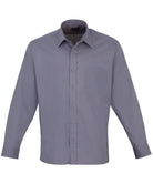 PR200: Mens Long Sleeve Poplin Shirt Mens Long Sleeve Shirts Premier