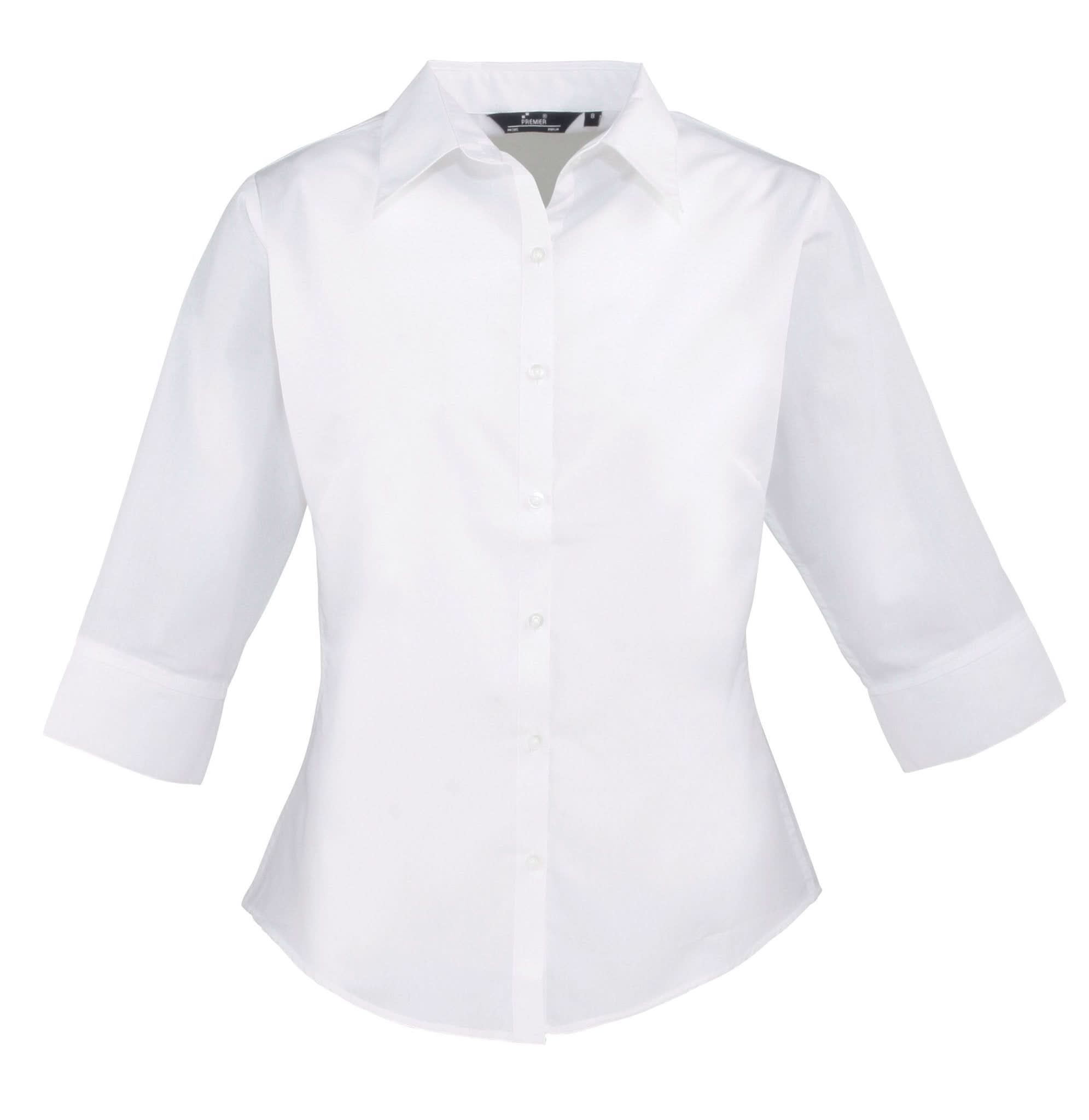 PR305 - 3/4 Sleeve Poplin Shirt - The Staff Uniform Company