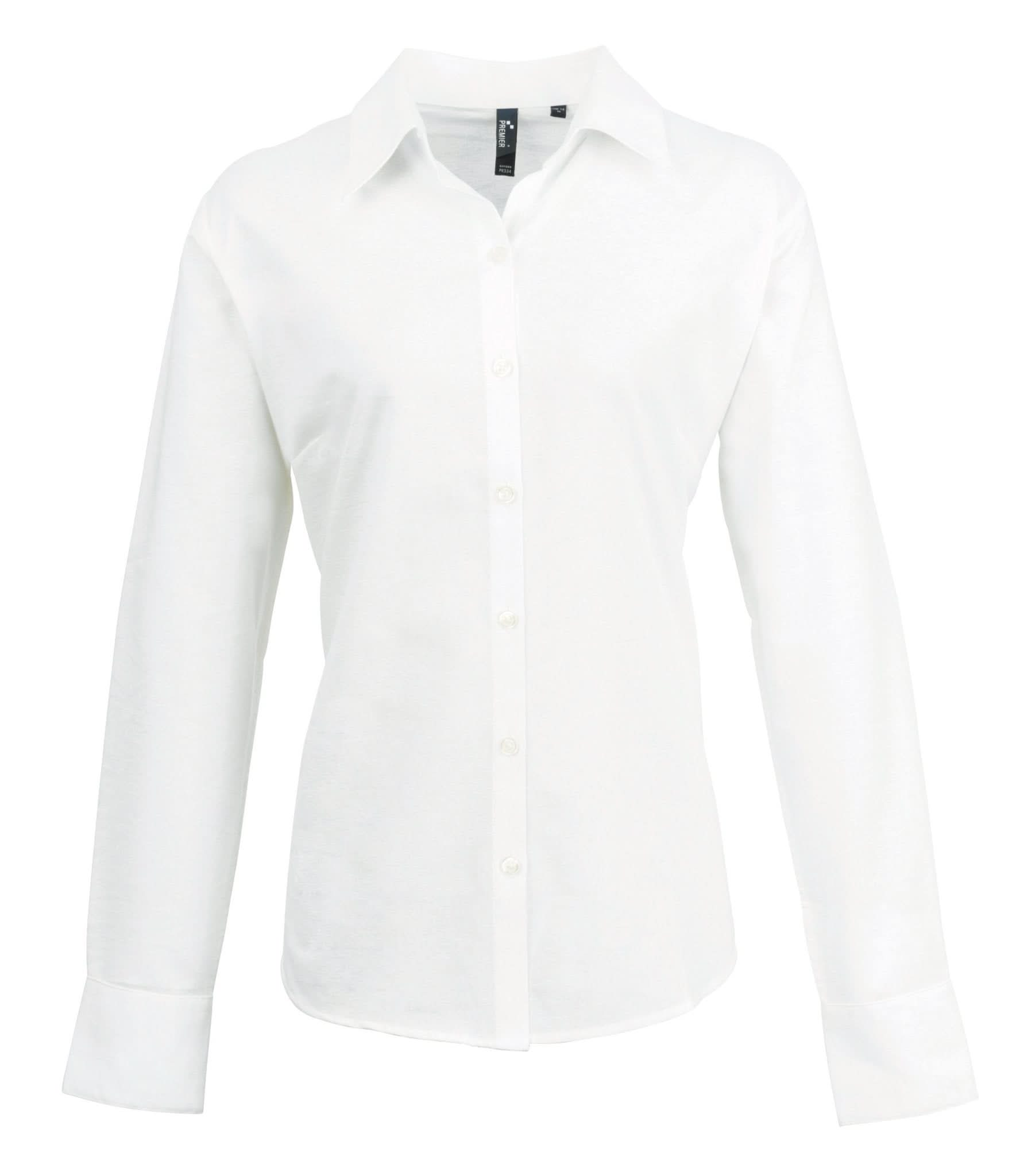 PR334: Signature Long Sleeve Oxford Shirt Womens Long Sleeve Shirts Premier