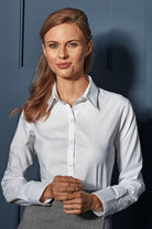 PR334: Signature Long Sleeve Oxford Shirt Womens Long Sleeve Shirts Premier