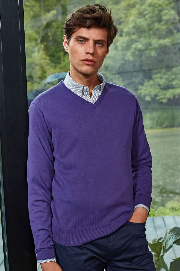 PR694 - Mens V-Neck Knitted Sweater - The Staff Uniform Company