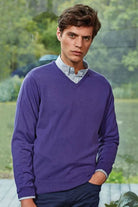 PR694 - Mens V-Neck Knitted Sweater - The Staff Uniform Company