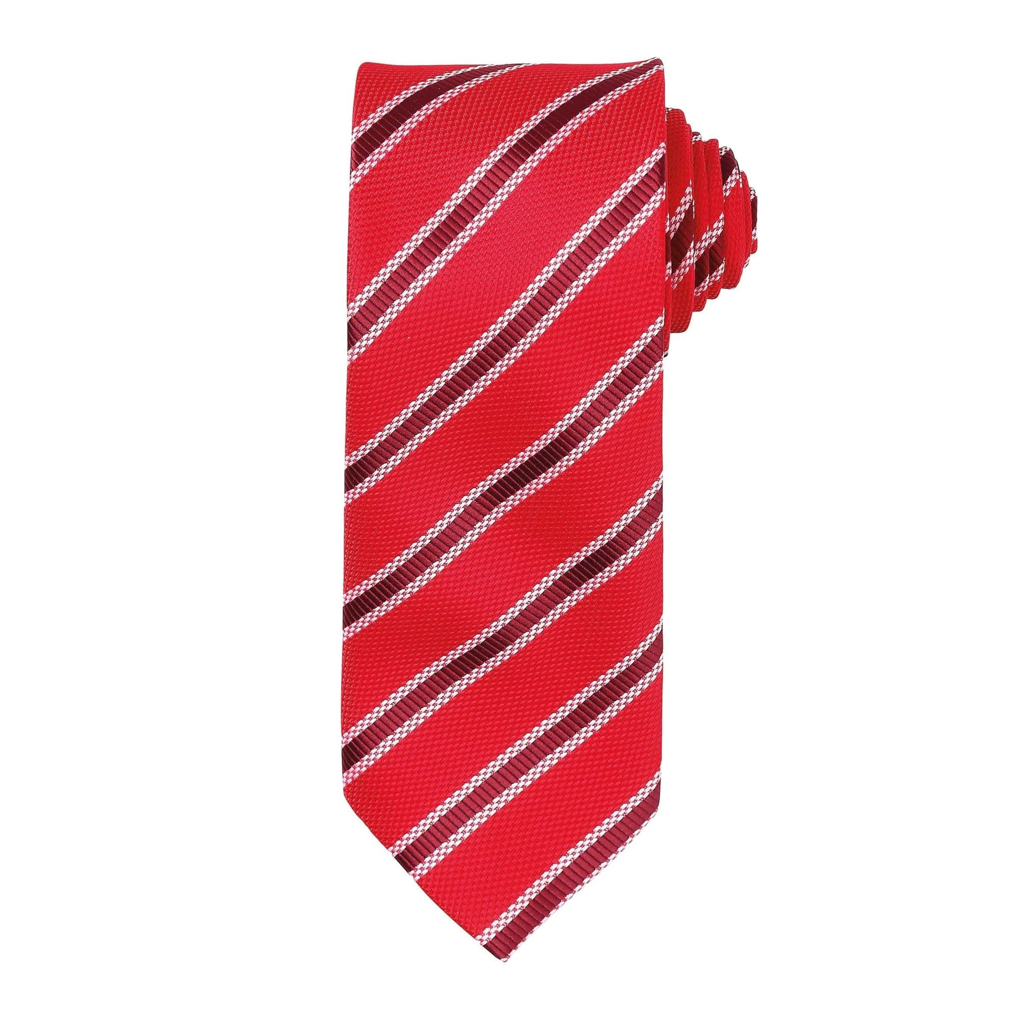 PR783 - Waffle Stripe Tie - The Staff Uniform Company