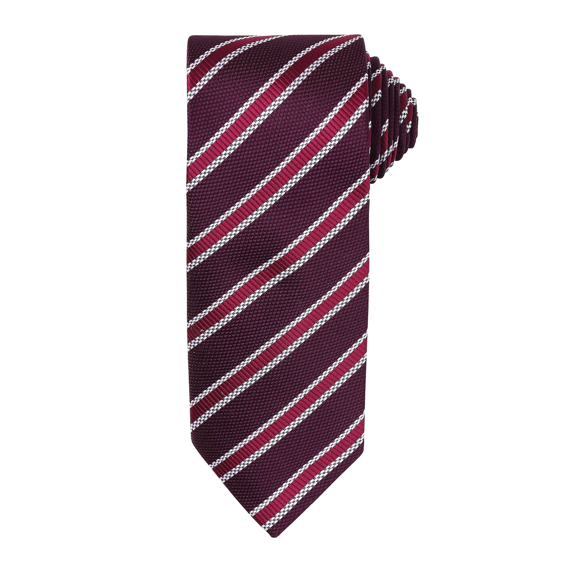 PR783 - Waffle Stripe Tie - The Staff Uniform Company