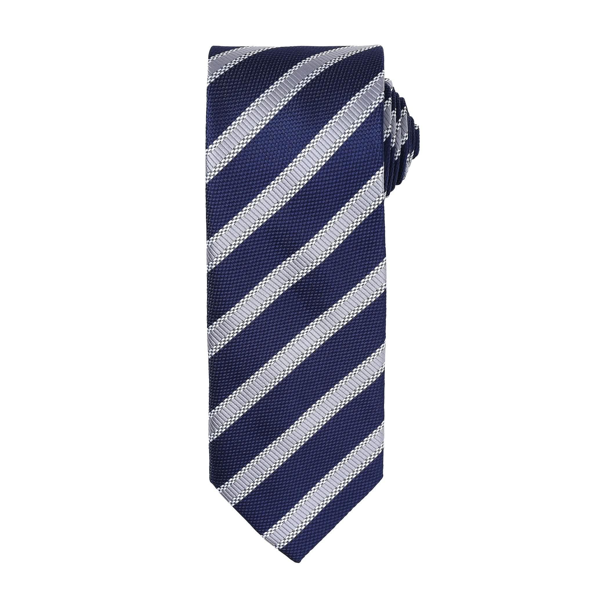 PR783 - Waffle Stripe Tie - The Staff Uniform Company