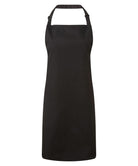 PR996: Antimicrobial Bib Apron Aprons Premier Black Regular