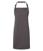 PR996: Antimicrobial Bib Apron Aprons Premier Dark Grey Regular