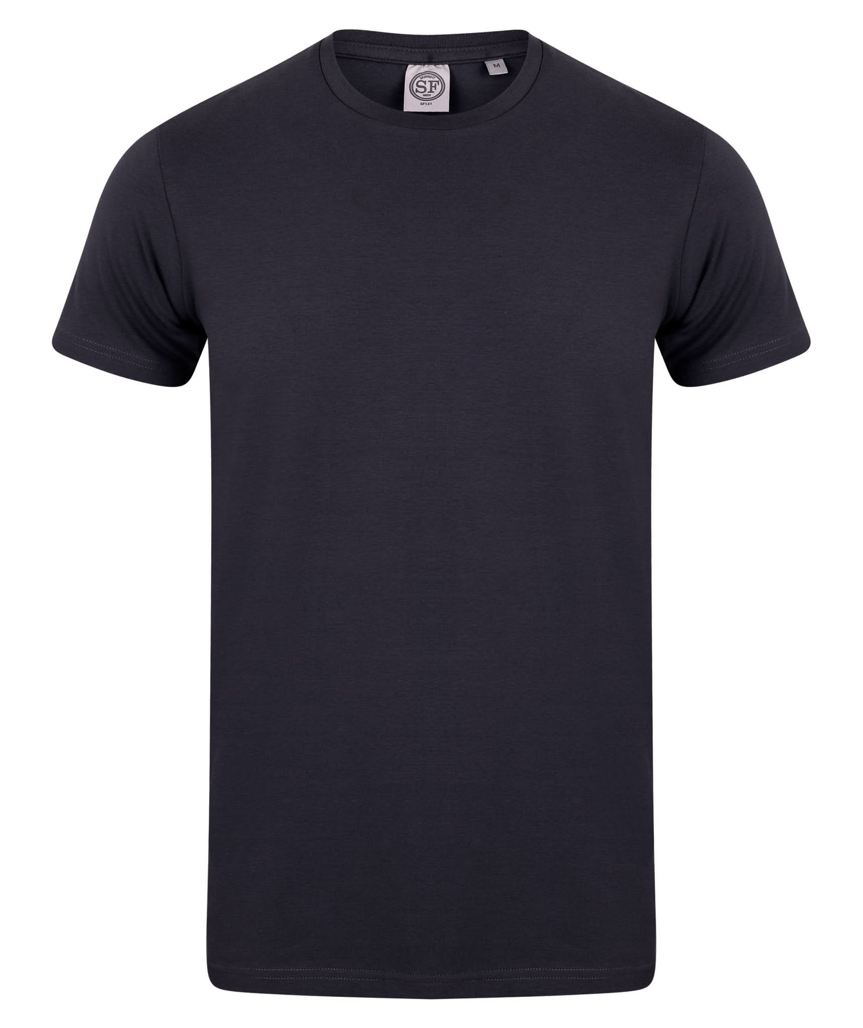 SF121: Stretch Fit Mens T-Shirt Mens T-Shirts SkinnyFit Navy S