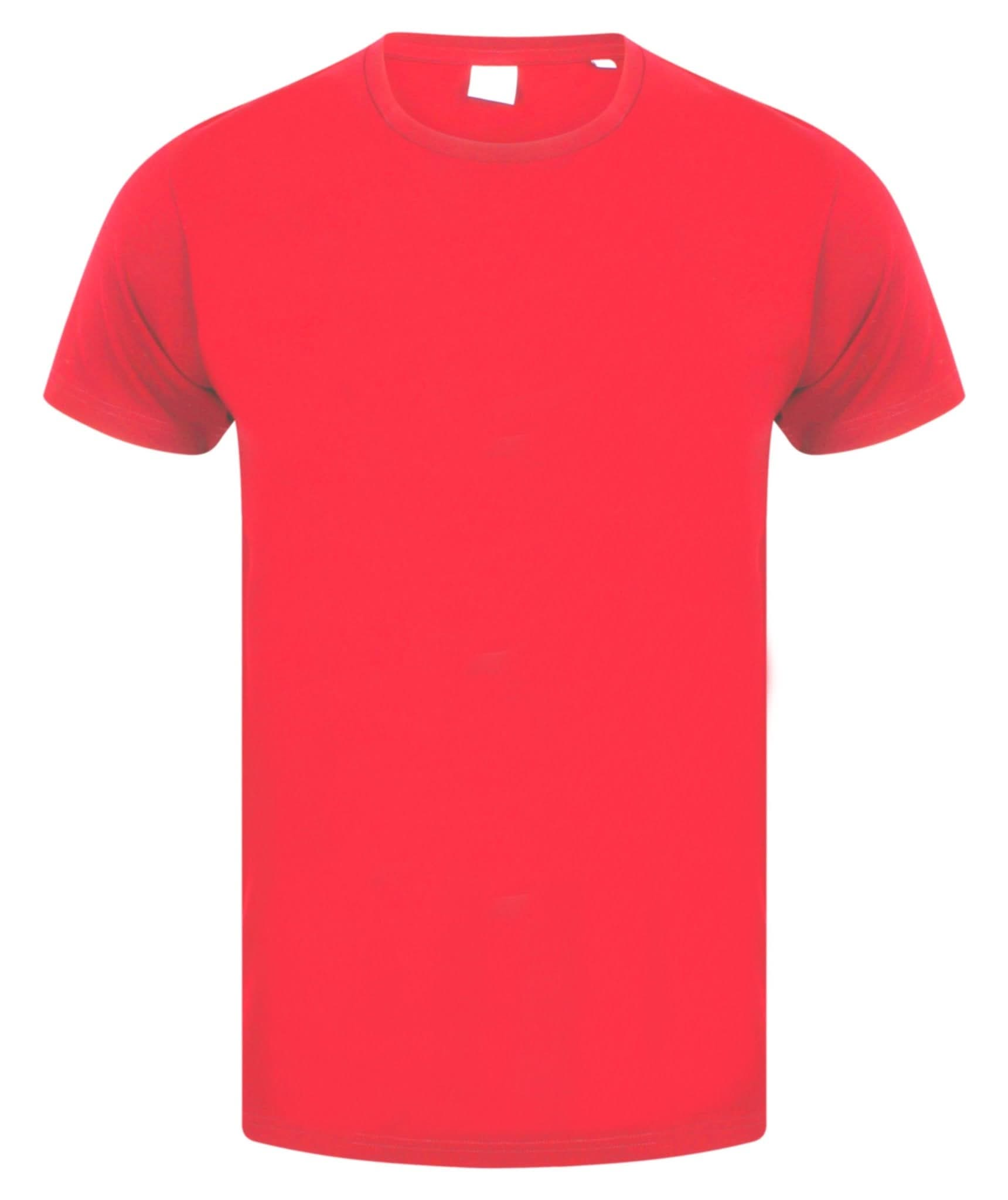 SF121: Stretch Fit Mens T-Shirt Mens T-Shirts SkinnyFit Red S