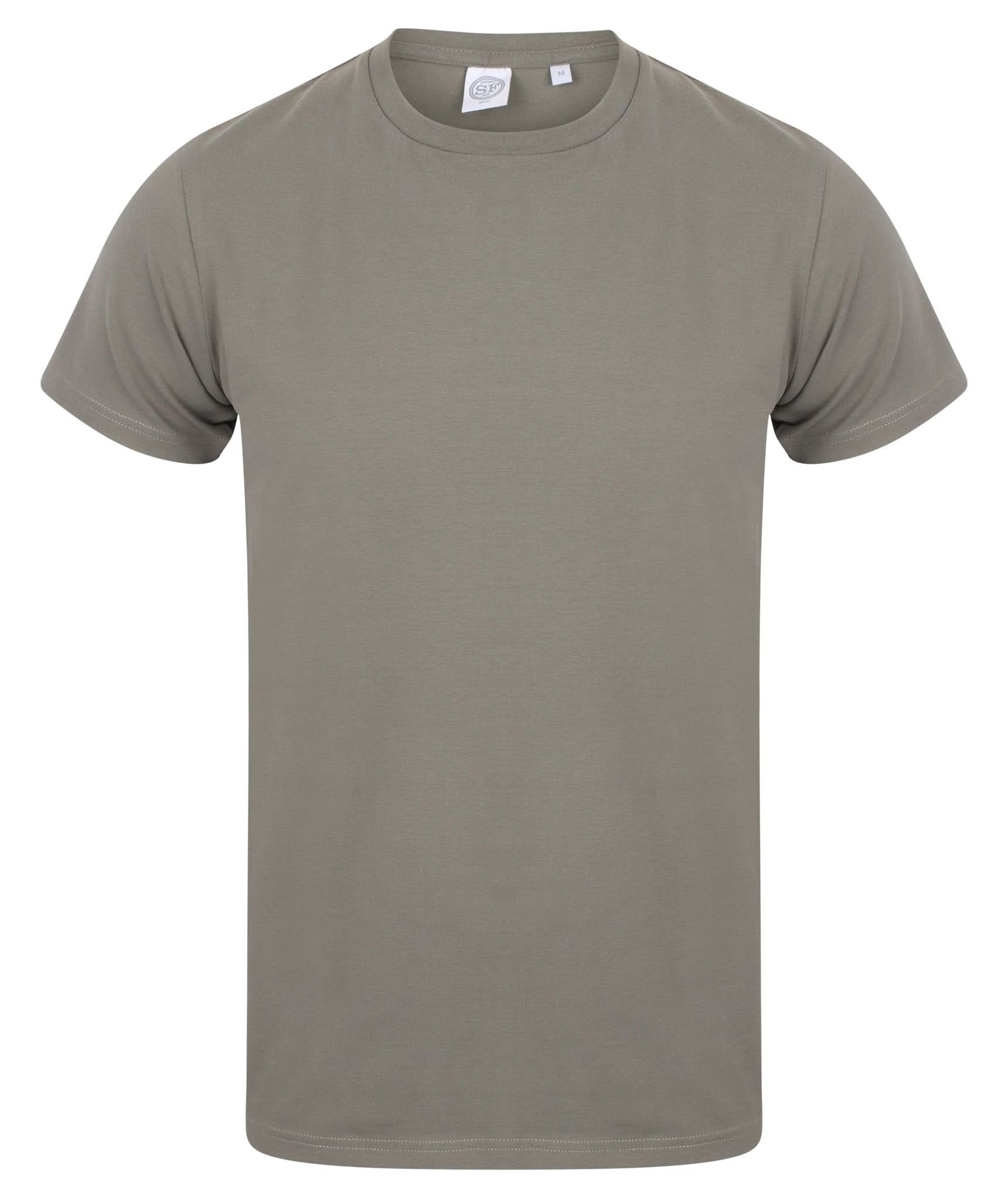 SF121: Stretch Fit Mens T-Shirt Mens T-Shirts SkinnyFit Khaki S