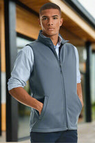 J041M: Smart Mens Softshell Gilet Mens Bodywarmers Russell