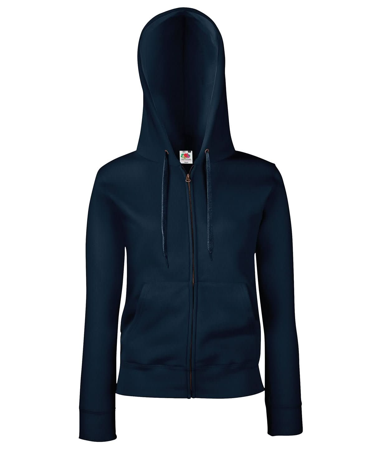 SS312: Premium Ladies 70/30 Hooded Sweatshirt Jacket Womens Hoodies Fruit of the Loom Deep Navy XS