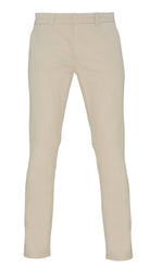 AQ060: Ladies Classic Fit Chino Trousers Womens Chinos Asquith & Fox Natural 2XS