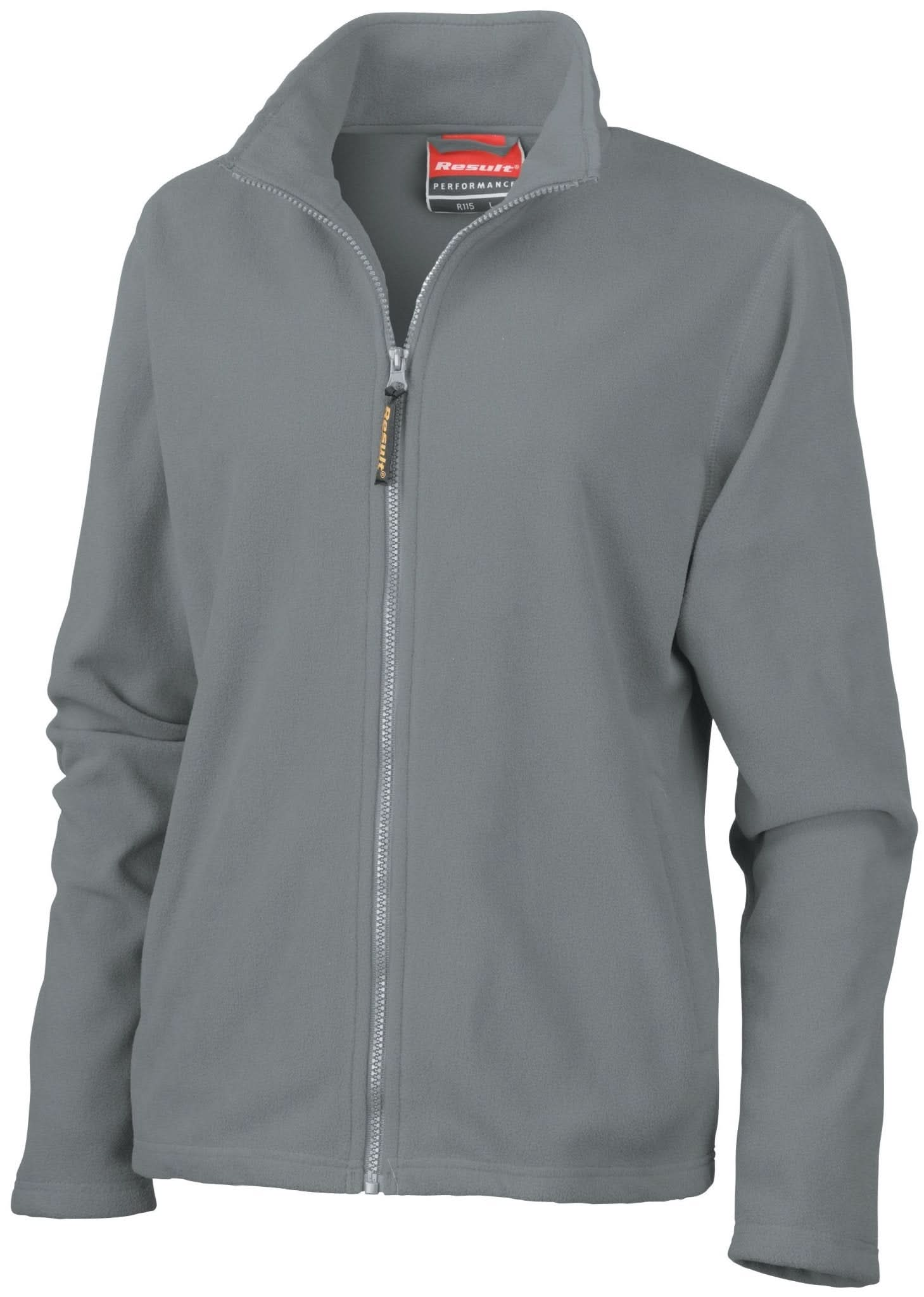 R115F: Ladies Microfleece Jacket Womens Fleeces Result Dove Grey XS