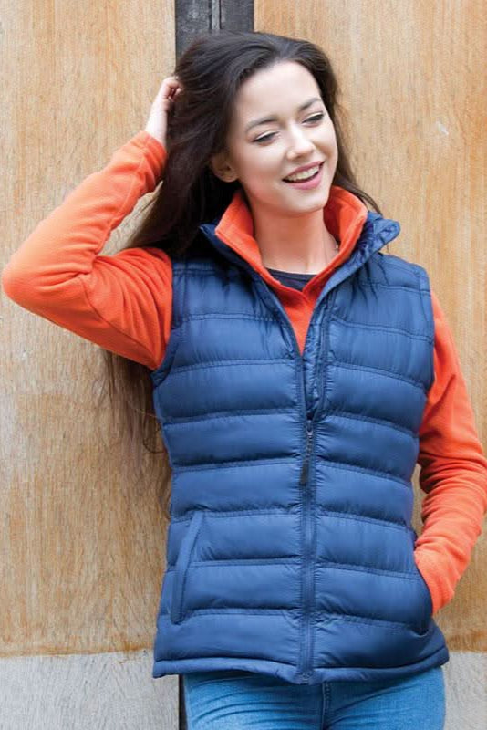 R193F: Ice Bird Ladies Padded Gilet Womens Bodywarmers Result Urban