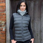 R193F: Ice Bird Ladies Padded Gilet Womens Bodywarmers Result Urban Frost Grey XS