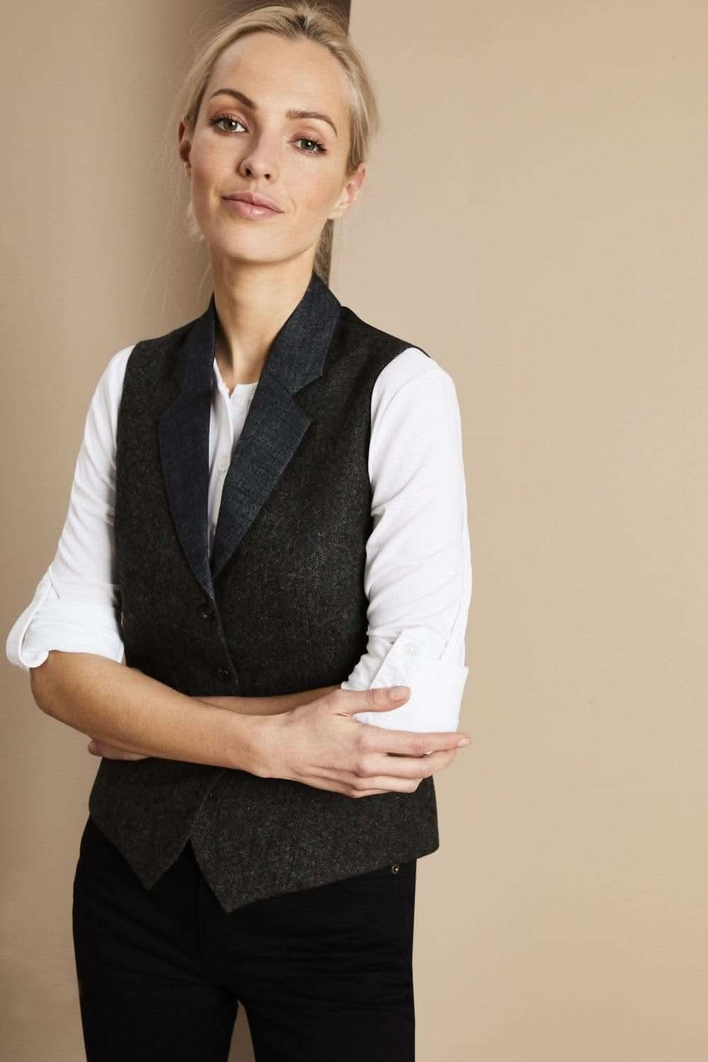 Womens Tweed Waistcoat - The Staff Uniform Company