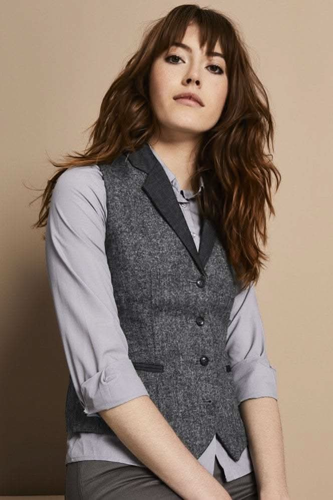 Womens Tweed Waistcoat - The Staff Uniform Company